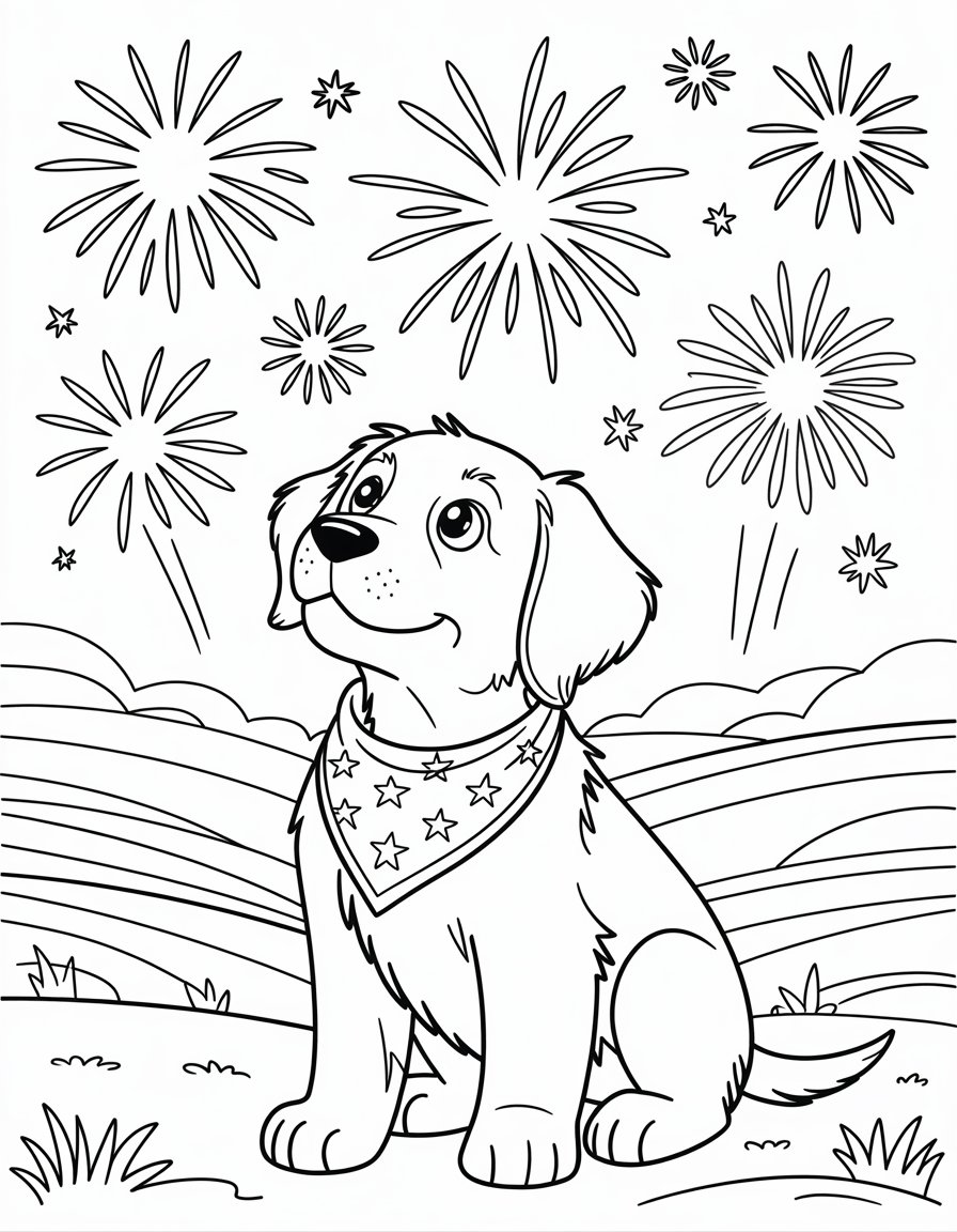 Fourth of July Dog